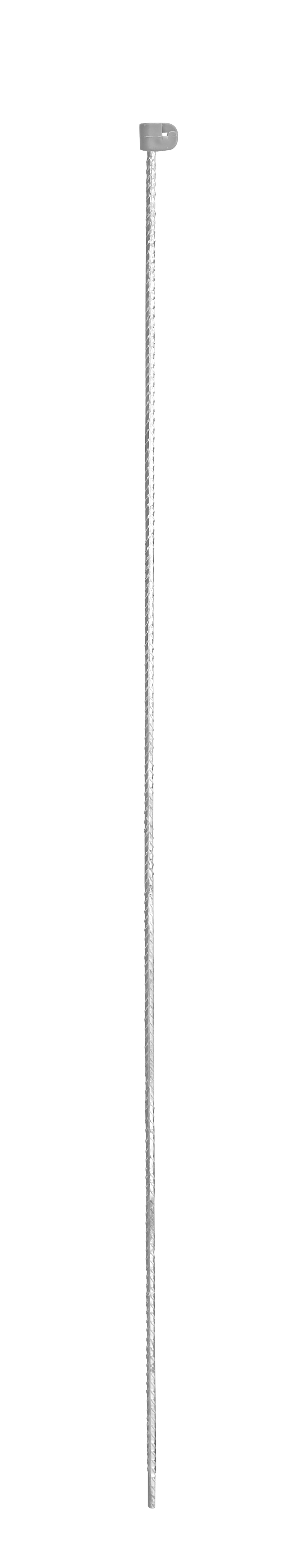 Tentorpæl 10 mm grå, med grå hætte, 145 cm, colli 10 stk.