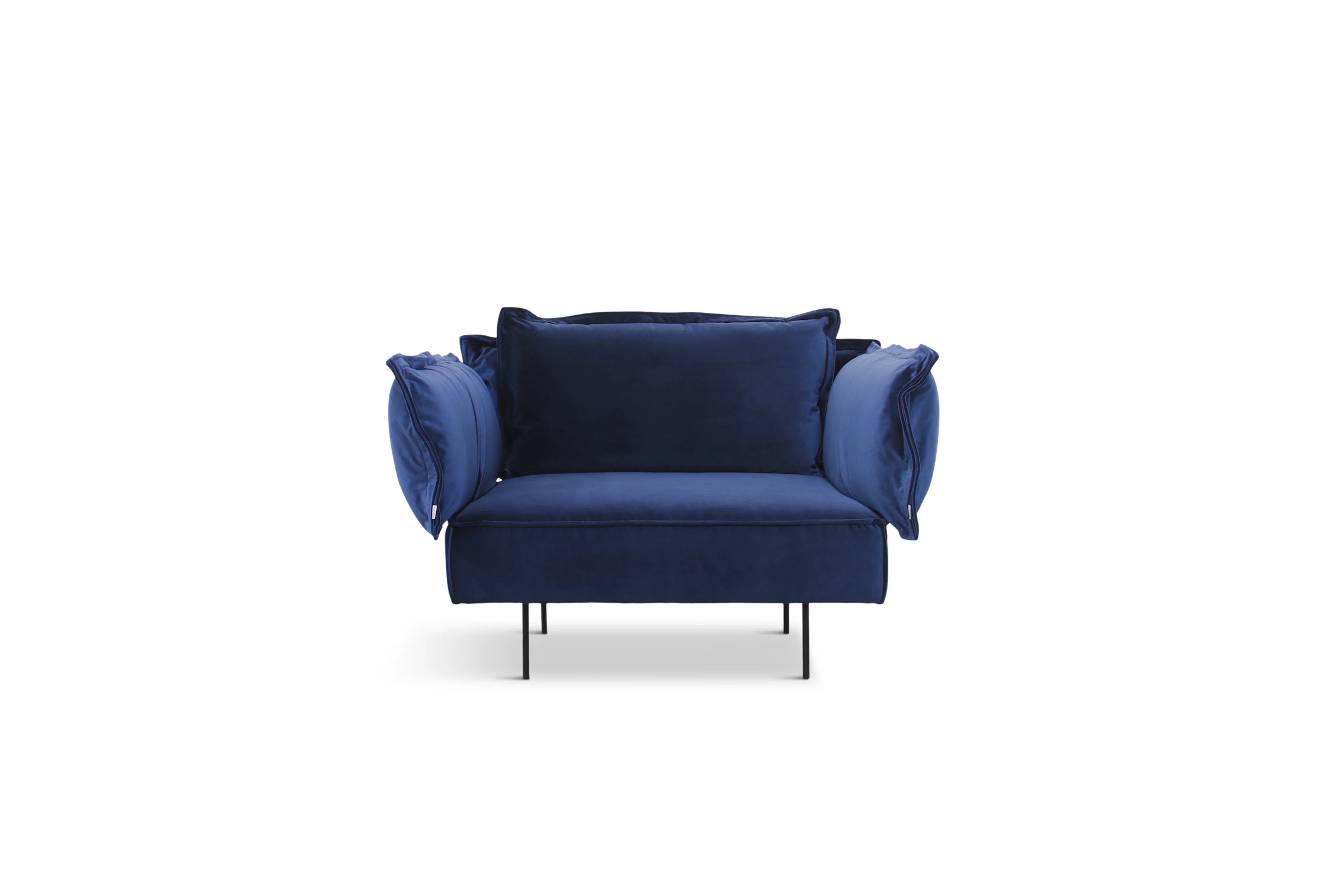 HANDVÄRK LOVE SEAT VELVET ROYAL BLUE - 100