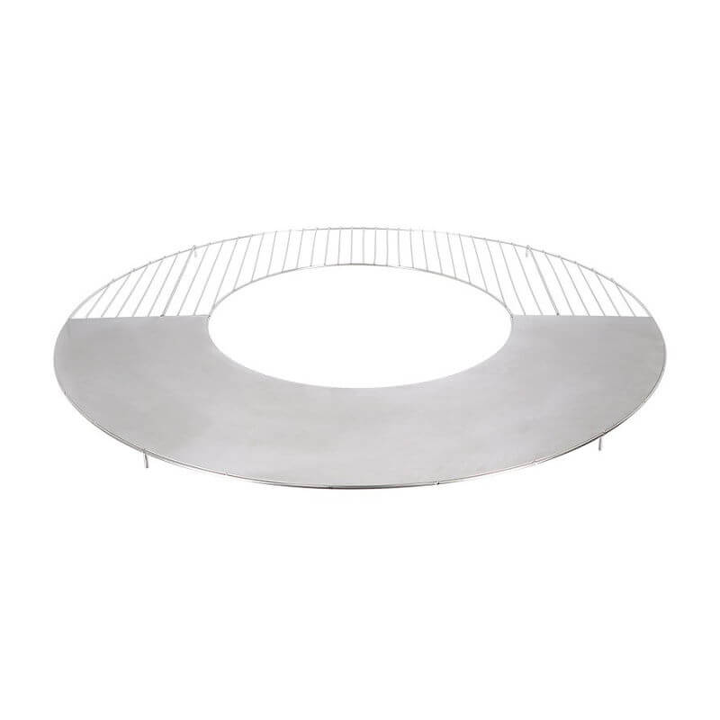 Stegeplade og grillrist til bålfad Ø80 cm.