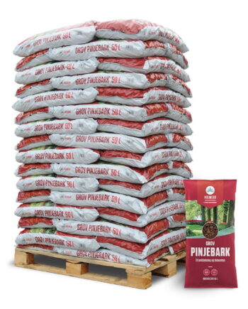 Grov pinjebark, 25-40mm - 48x50 liter poser