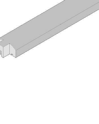 Lige top til profilhegn 6 x 3 x 200 cm HORTUS
