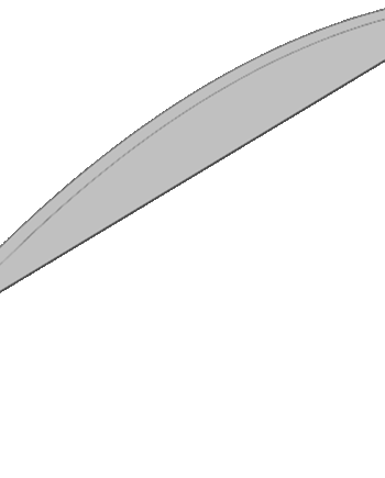 Buet top til profilhegn 2,2 x 120 x 200 cm HORTUS