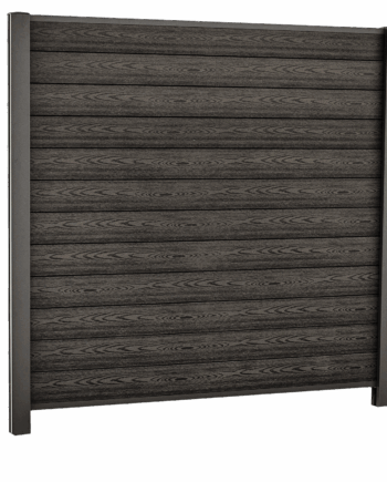 Komposit F&N-profil trælook Royal Verona hegnspakke 2 fag, 172,7 cm højde