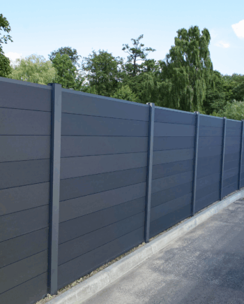 Komposit F&N-profil børstet Royal Como hegnspakke 3 fag, 160,3 cm højde