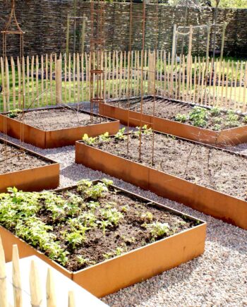 Sammensæt selv højbed  - 25 cm side i råjern