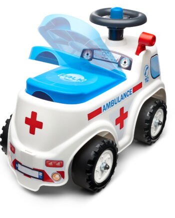 Ride-on ambulance inkl. opbevaringsrum