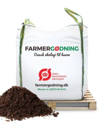 Farmergødning Økologisk Køkkenhave- og drivhusmuld - 1000 liter bigbag