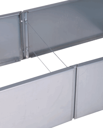 Forlængervinkel og tværstivere - 40cm - Cortenstål (ruster)