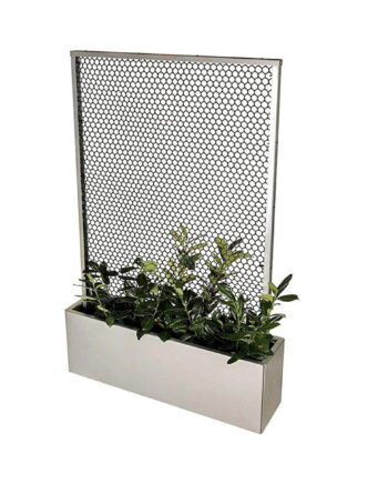 Land Modern  Plantekasse med højt espalier i galvaniseret stål