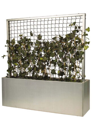 Land Modern  Plantekasse med espalier i galvaniseret stål - 180 cm