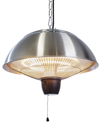 HORTUS terrassevarmer hængemodel 600/1500 W, HA, Ø42 cm, sølv