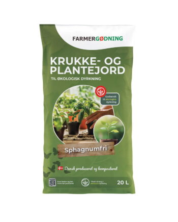 Spagnumfri krukke- og plantejord palle 63 poser (Fragtfri)