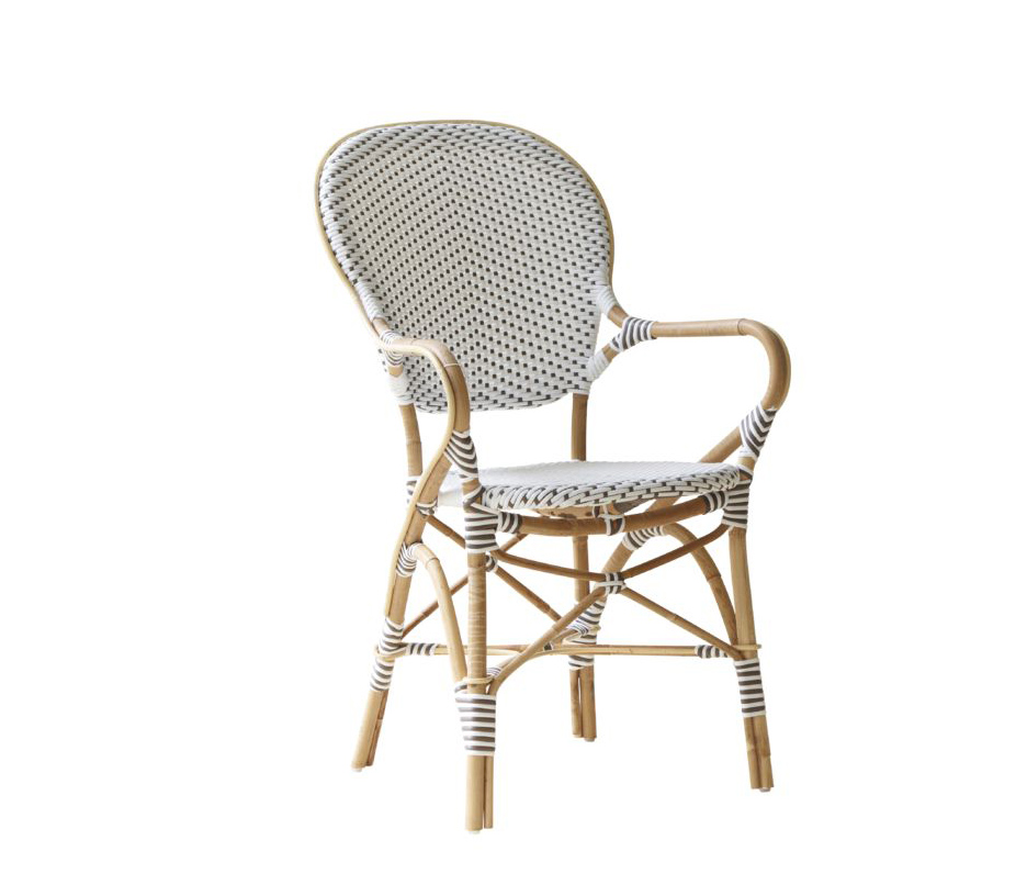 SIKA DESIGN ISABELL CAFÃSTOL M/ARMLÆN CAPPUCHINO PRIK HVID - 92