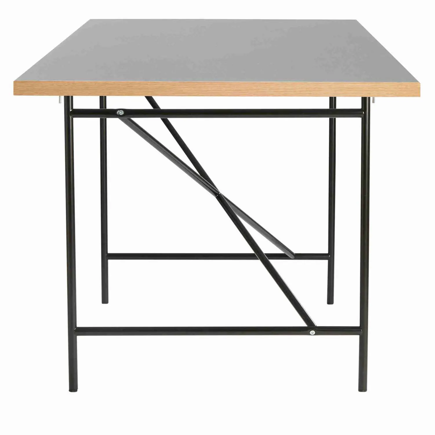 EIERMANN1 DESK GREY TABLETOP/BLACK FRAME PLEASE WAIT TO BE SEATED - 120