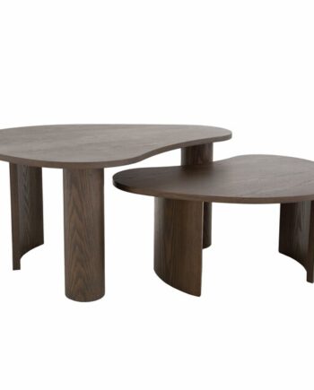 LENE BJERRE DRÅPE SOFABORD S/2 MØRK BRUN - 95/79