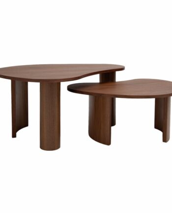 LENE BJERRE DRÅPE - SOFABORD S/2 MØRK VALDNØD - 95/79